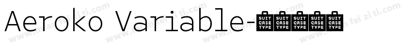 Aeroko Variable字体转换